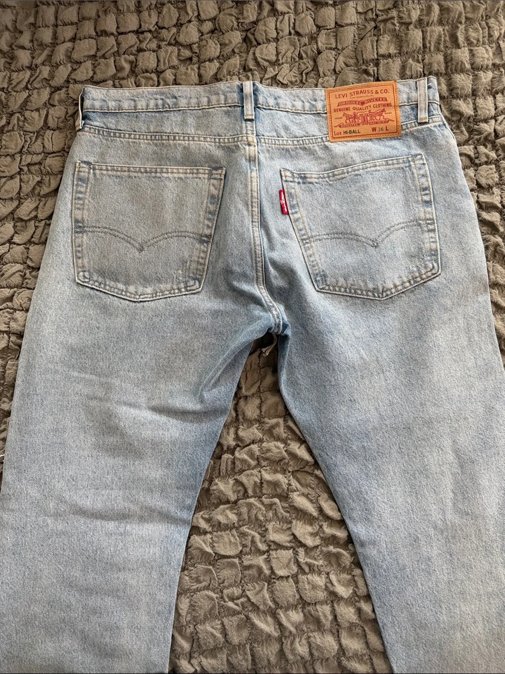 Levi’s Light Blue Distressed Men’s Jeans - Ripped Straight Fit